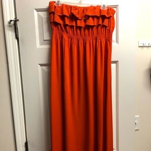 Escapada strapless dress